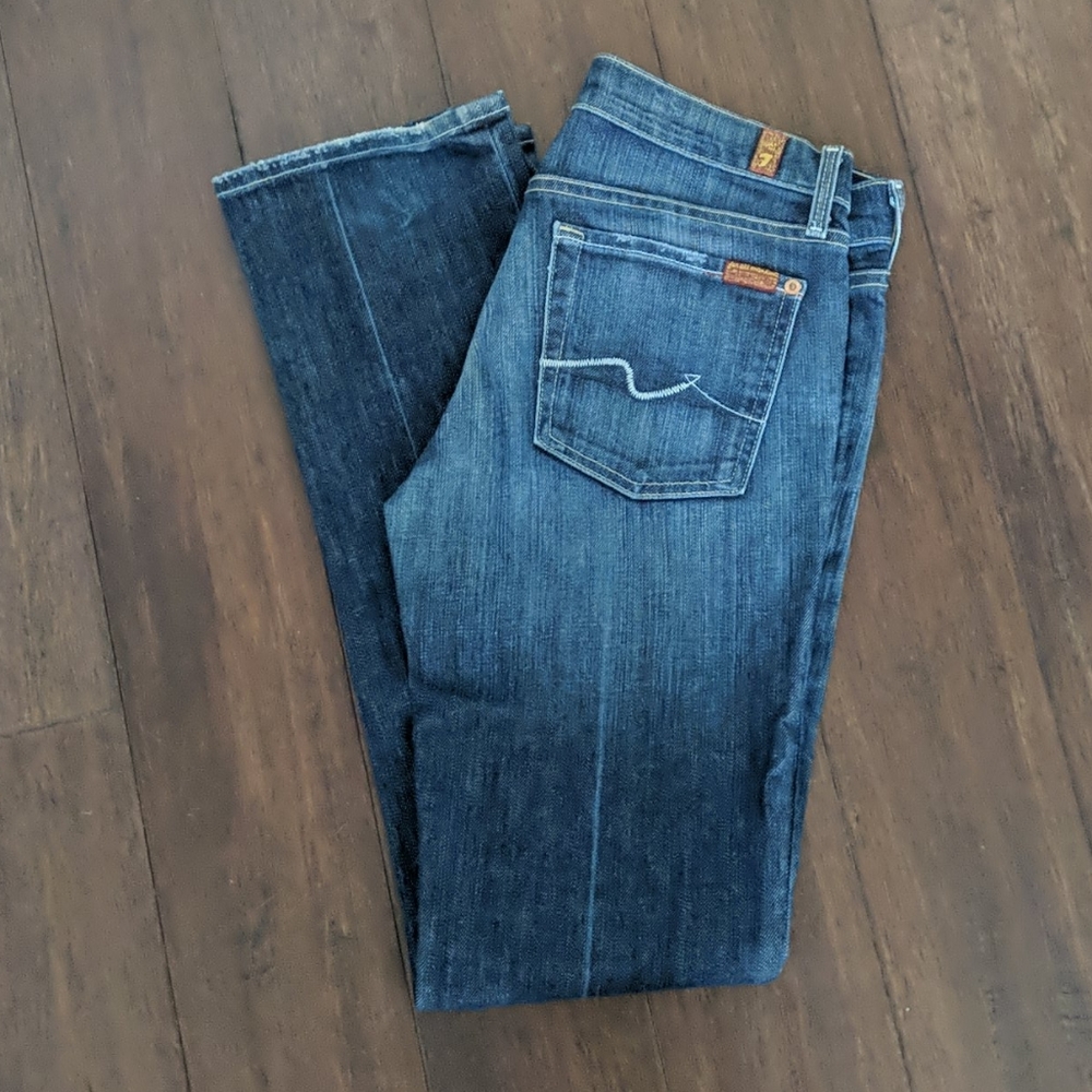 7 for all mankind straight leg jeans